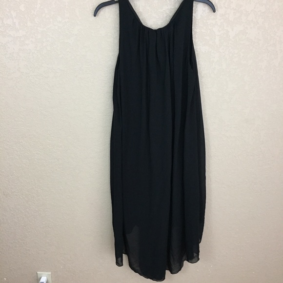 SALE
 Premise Dress Small Black Chiffon Flow Dress H30 - Picture 2 of 8